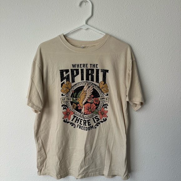 Christian T-Shirt for Women, Spirit of the Lord, Small Neutral, Small - Picture 1 of 3